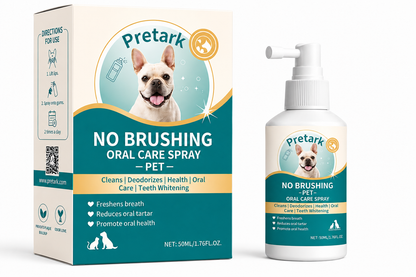Pretark™ 🍃No-Brushing Oral Care Spray for Dogs & Cats