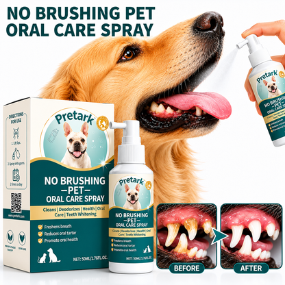 Pretark™ 🍃No-Brushing Oral Care Spray for Dogs & Cats
