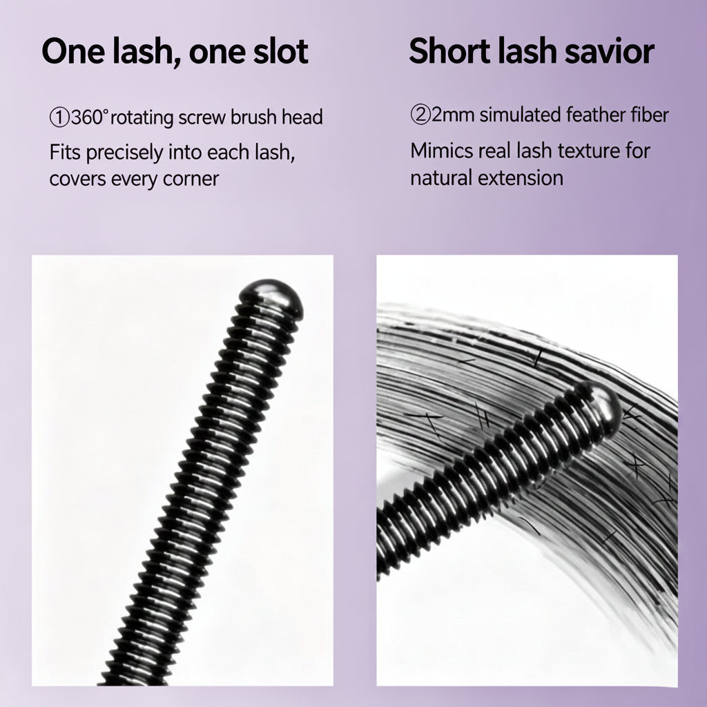 Cougex™ 2-in-1 Lash Lift & Steel Tubing Mascara: Primer, Lengthen & Curl in One Step